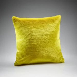 Sulphur Faux Fur Cushion