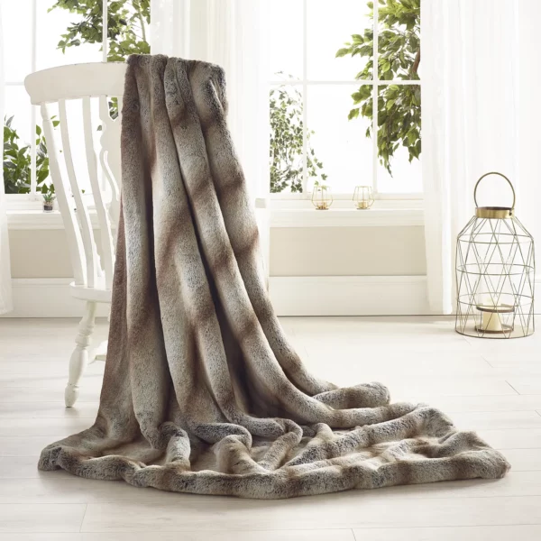 Rabbit Alaska Faux Fur Throw