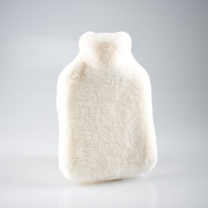 Soft Cream Faux Fur Hot Water Bottle