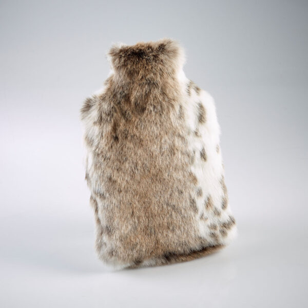 Tan Lynx Faux Fur Hot Water Bottle