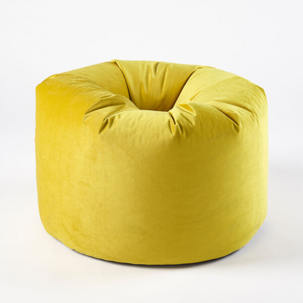 Lemon Luxe Velvet Bean Bag