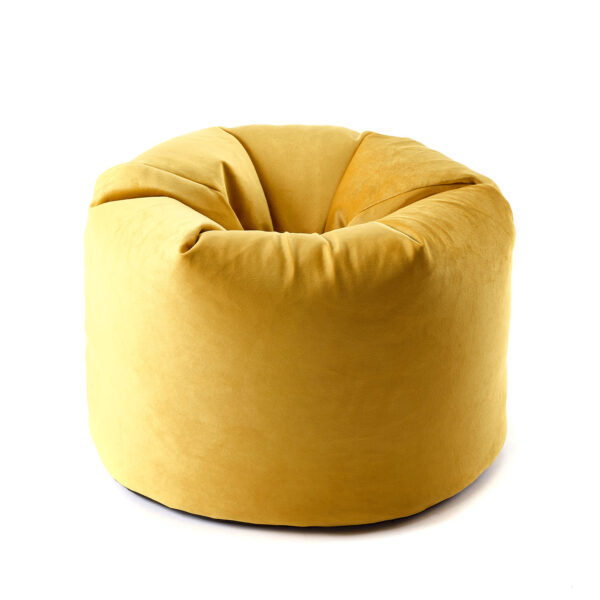 Mustard Luxe Velvet Bean Bag