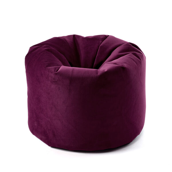 Plum Luxe Velvet Bean Bag