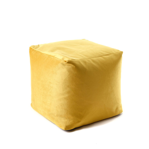 Mustard Luxe Velvet Bean Cube