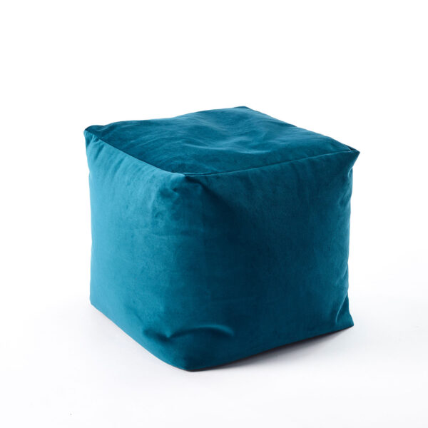 Teal Luxe Velvet Bean Cube